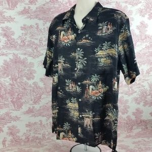 Croft & Barrow Shirt Size XL Hawaiian Tropical